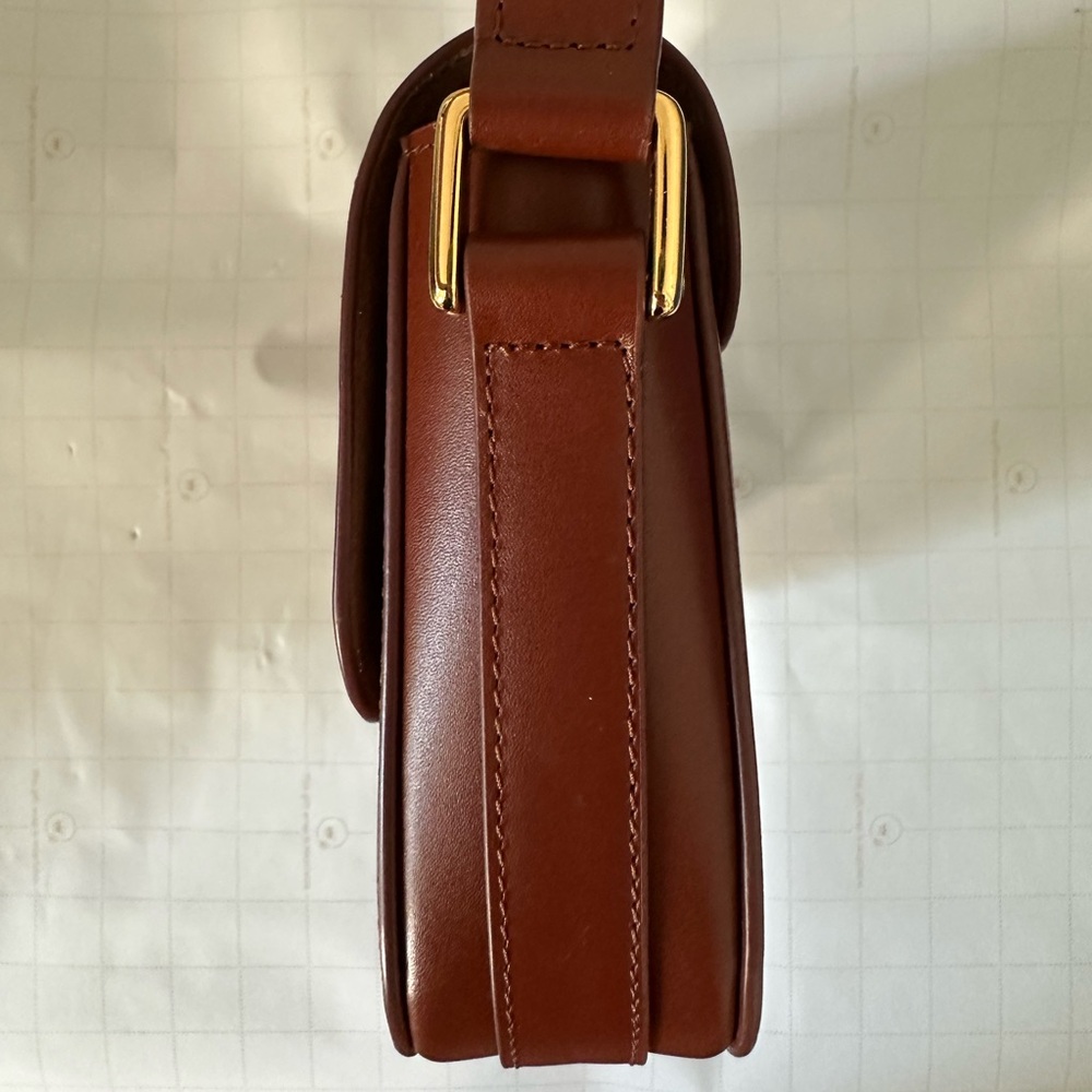 A.P.C. Brown Leather Bag with Gold Hardware - Picture 3 of 9